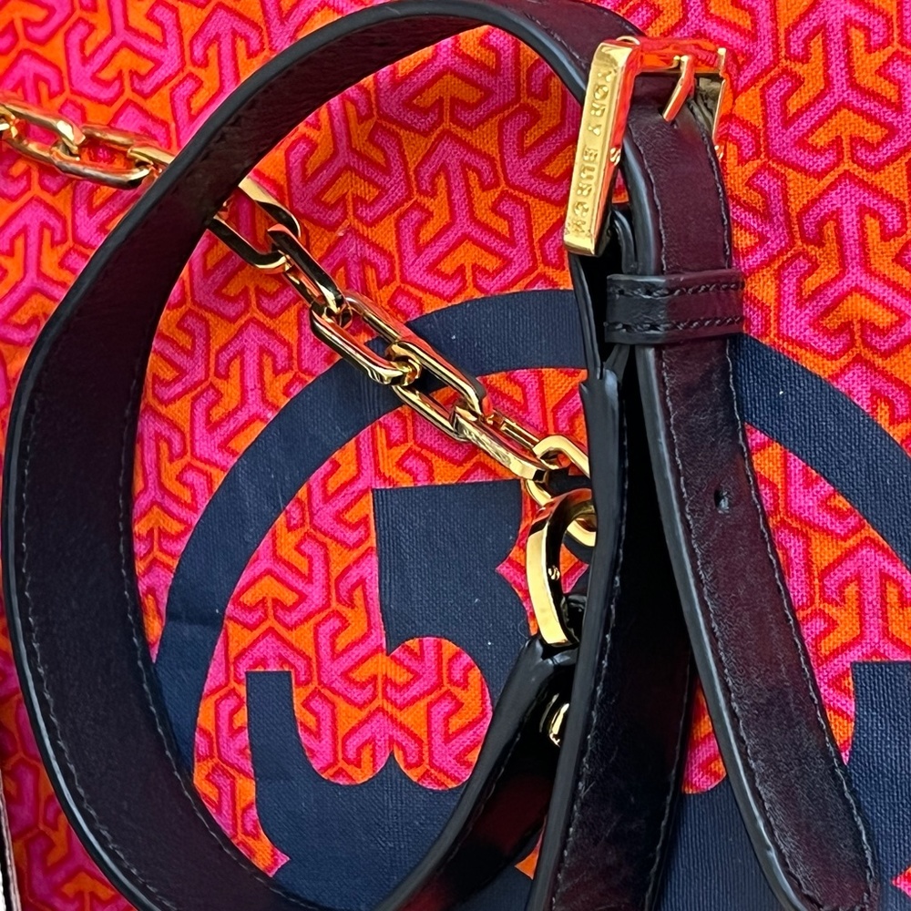 Tory Burch Viva Striped Crossbody Bag - Rare! - Picture 9 of 16
